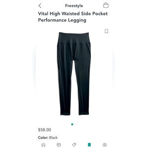 MPG Sport Vital High-Waisted Side-Pocket Performance Leggings, black, L